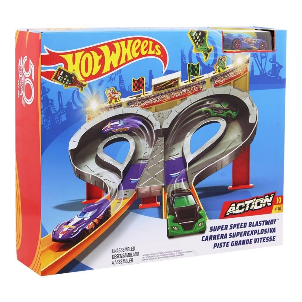 Hot wheels Pista Dúo de Carreras Super Explosiva