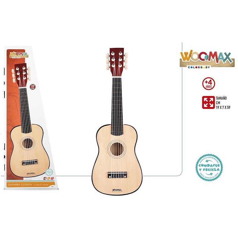 GUITARRA DE MADERA 59CM WOOMAX 5 CUERDAS