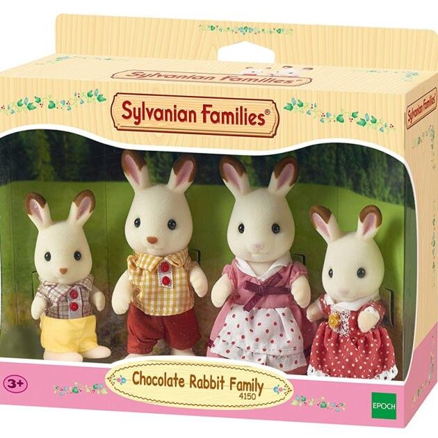 Sylvanian Families Familia Conejos Chocolate