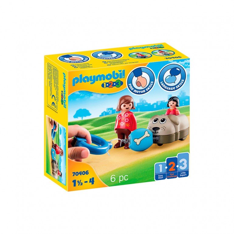 1.2.3. MI PERRO 70406 PLAYMOBIL
