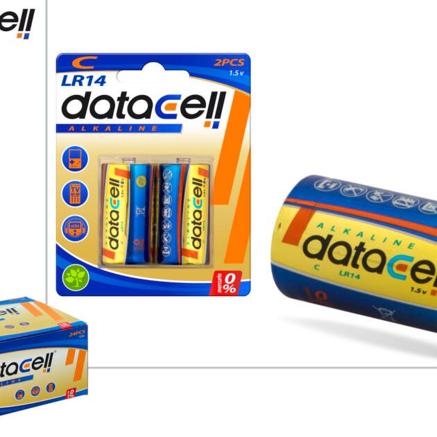 Blister 2 pilas Alcalinas LR14/C - 1.5 V - DATACELL