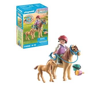 Playmobil 71498 Horses of waterfall Niña con poni y potro
