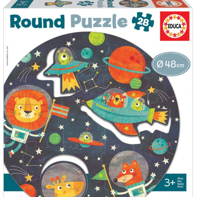 28 Piezas - El Espacio Round Puzzle