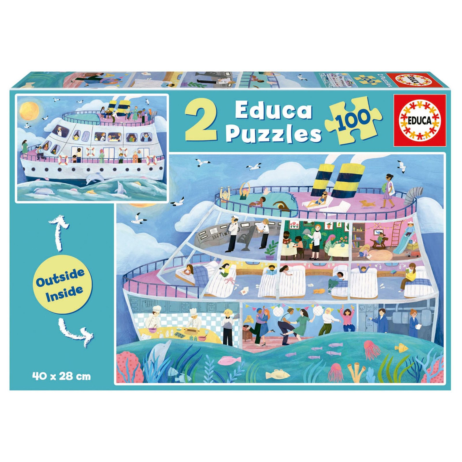 Puzzle 2×100 Barco Inside/Outside