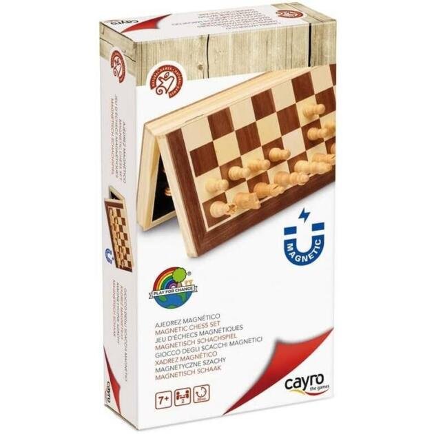 Ajedrez Magnético Madera Plegable