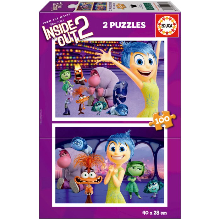 2 PUZZLE ×100 PIEZAS Inside Out 2