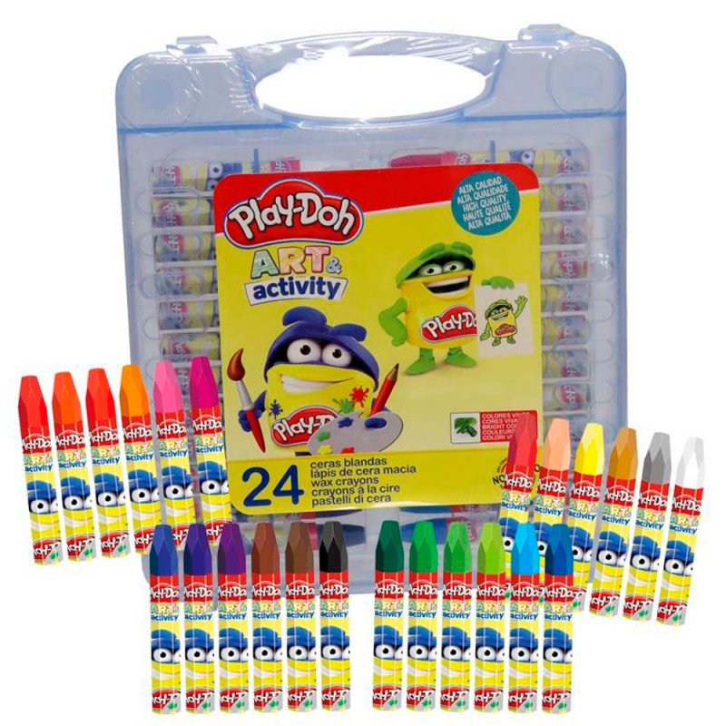 Maletín 24 Ceras Blandas Play Doh