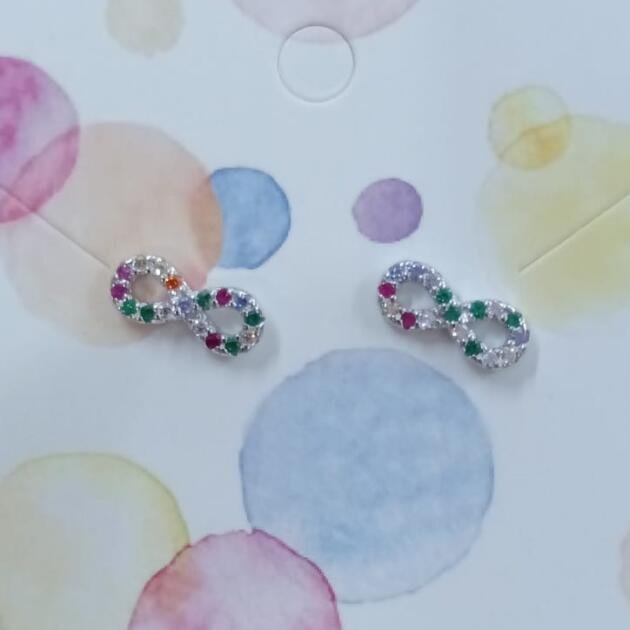 Pendientes plata 925 mls infinito circonitas