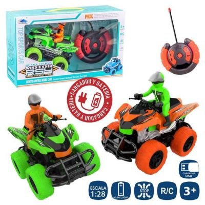 Coche Quad R/C + Figura