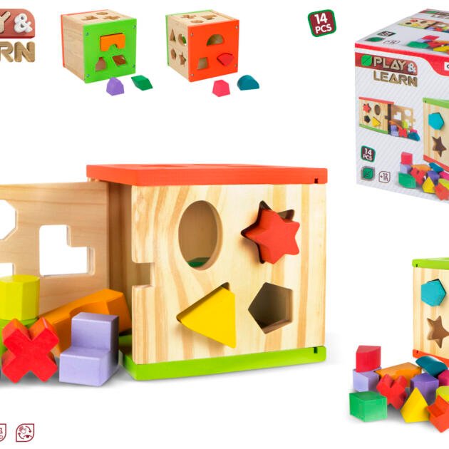 Cubo Actividades Madera