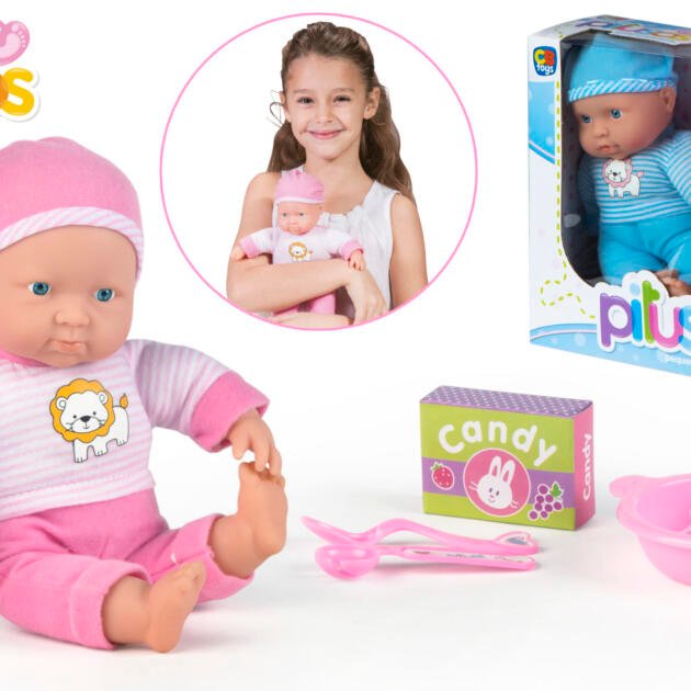 Bebé Blandito Pituso con Accesorios ROSA