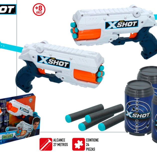 X-Shot Excel - PK 2 Pistolas Reflex 6 Botes