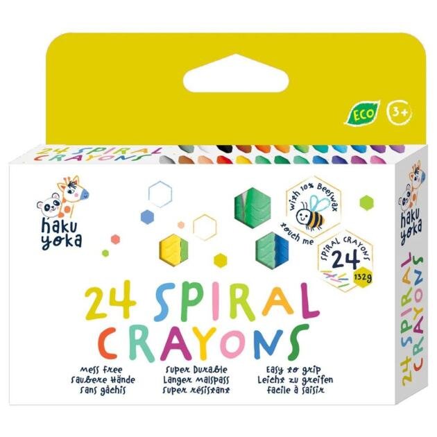 24 Ceras Colour con Forma de Espiral