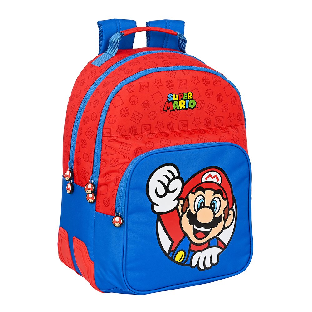MOCHILA DOBLE ADAPT.CARRO SUPER MARIO