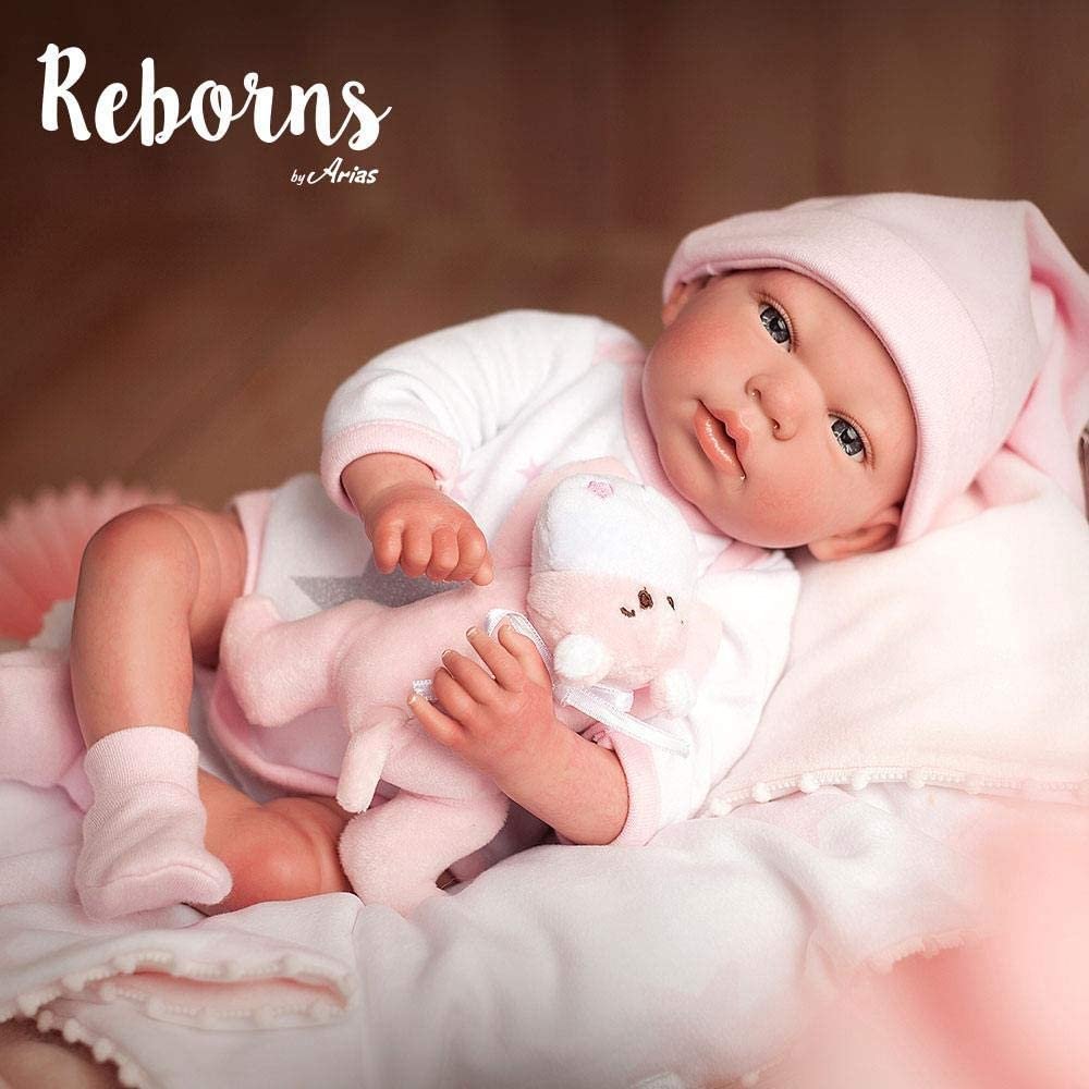 Reborn Gala con manta y peluche - 40 cm