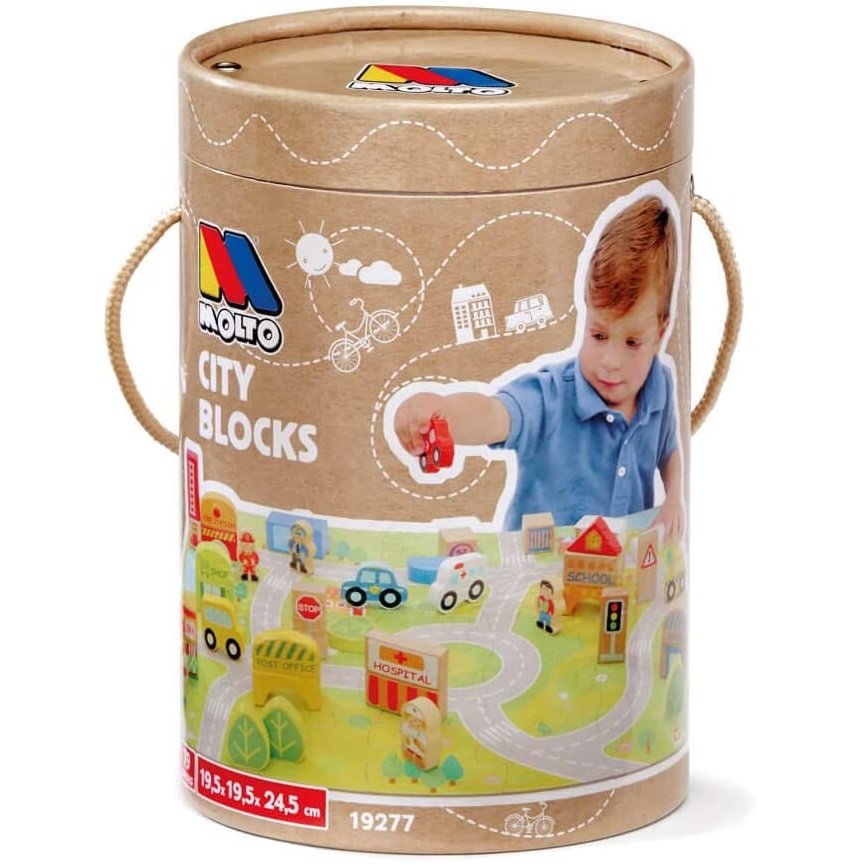 MOLTO Puzzle City Blocks de Madera