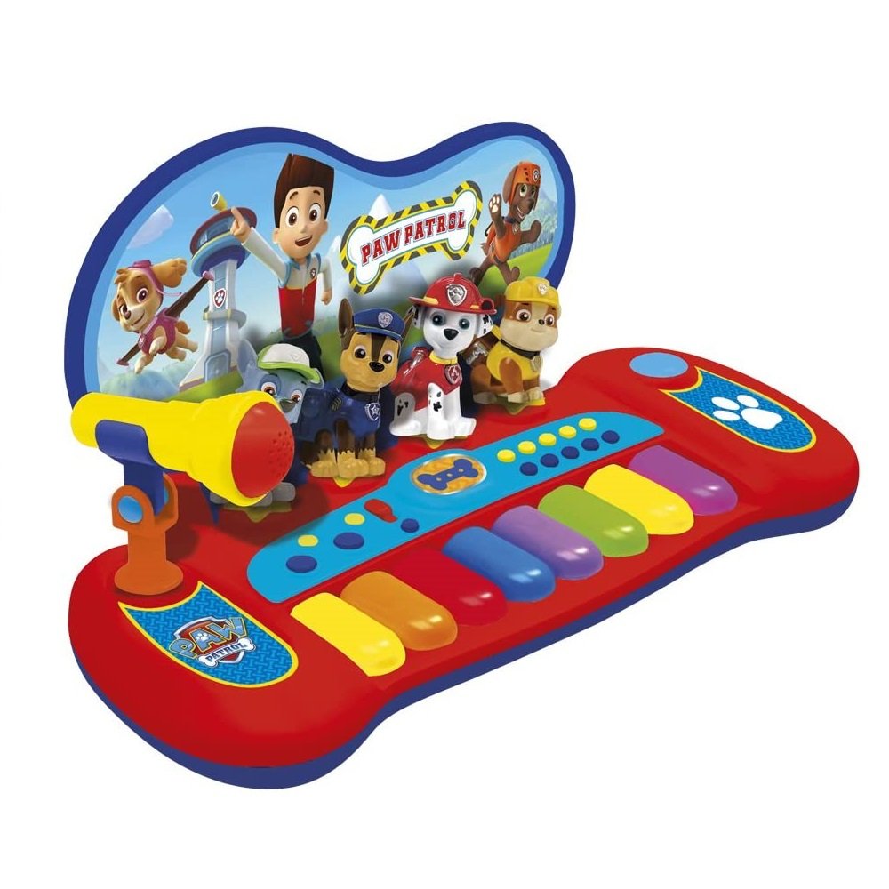 Piano Teclado con Micrófono Patrulla Canina