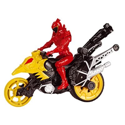 Dino Moto Cross y Ranger Rojo Super Charge T-Rex