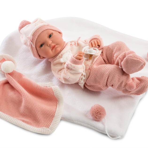 Bimba con mantita 35 cm