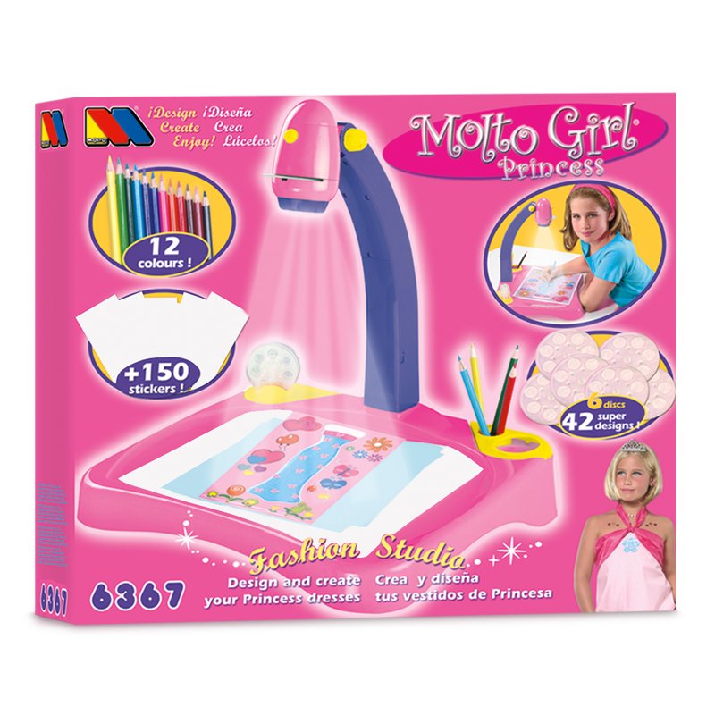 Proyector Crea y diseña tus vestidos de princesa