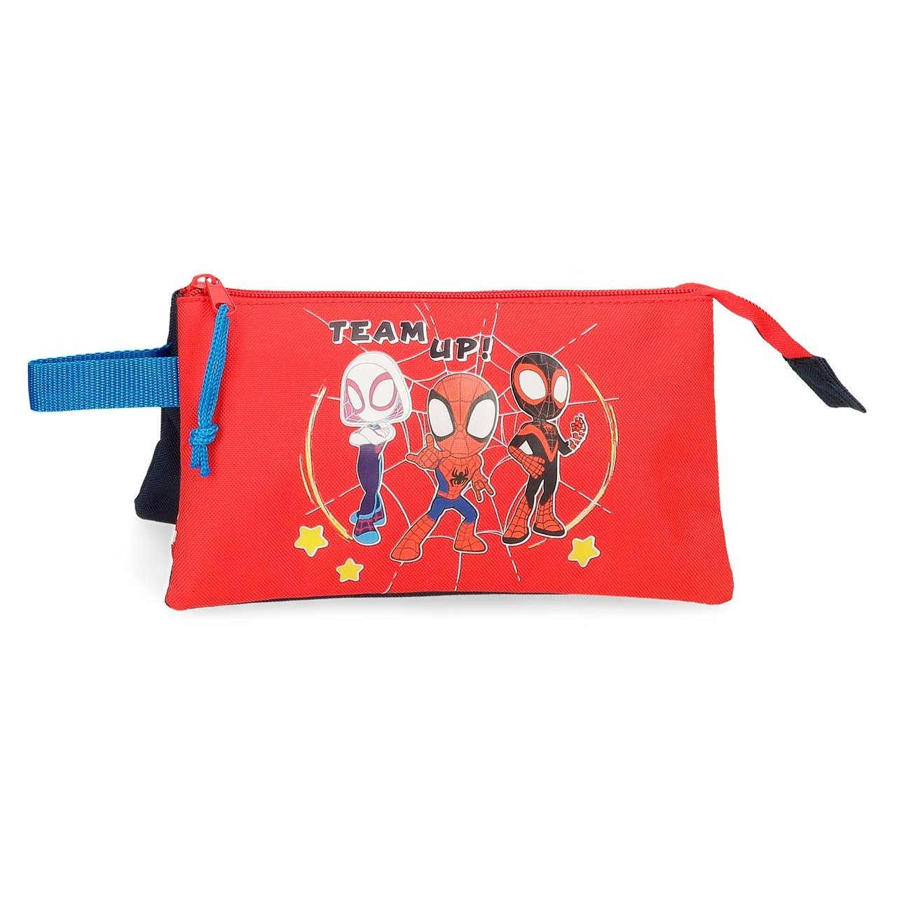 ESTUCHE SPIDEY AND FRIENDS TRES COMPARTIMENTOS