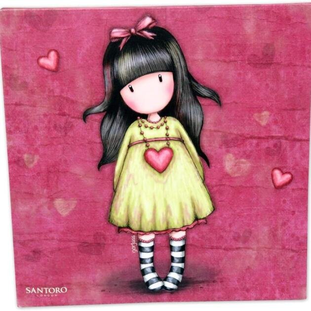 Lienzo Gorjuss Muñeca Heartfelt
