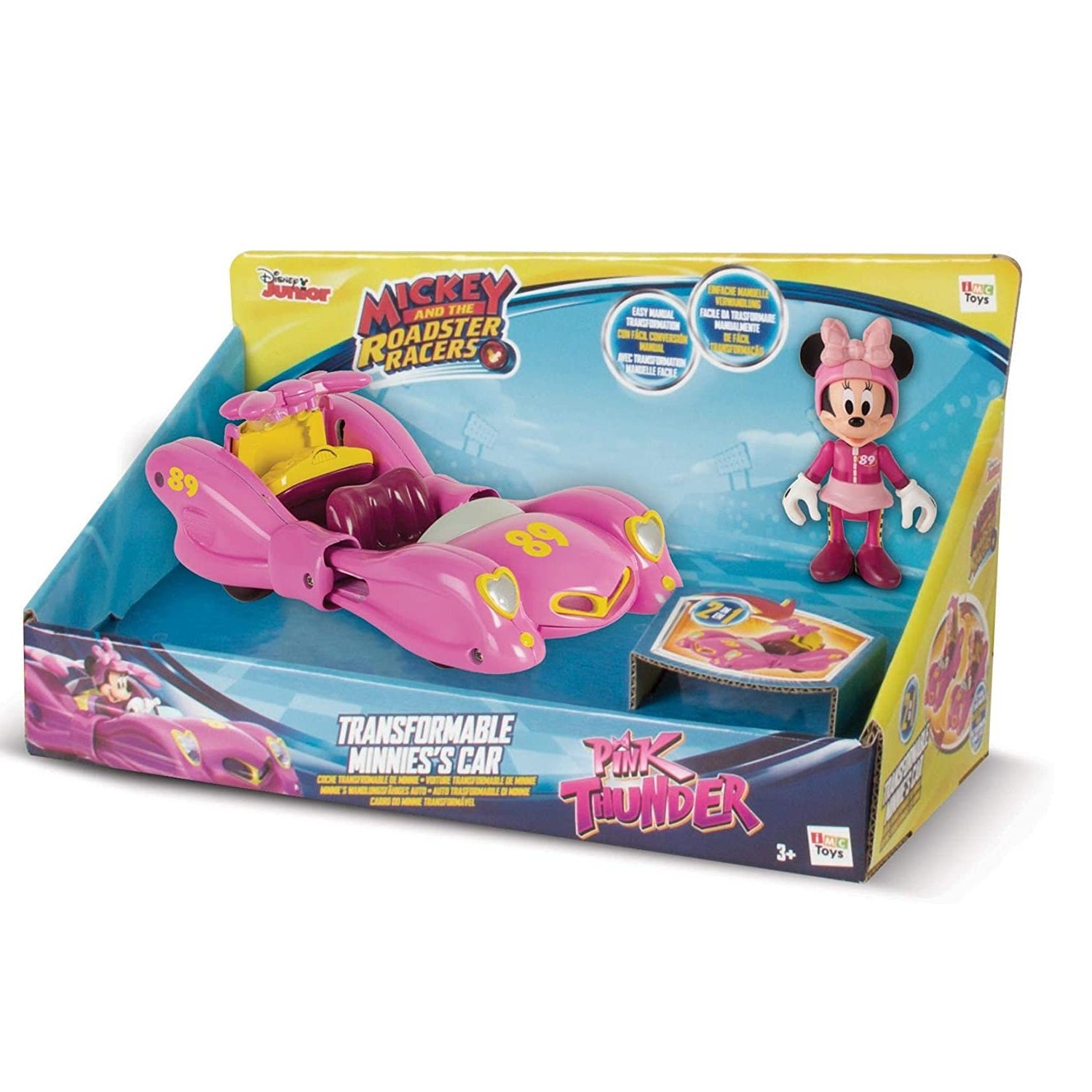 Mickey Mouse- Minnie Vehículo Transformable