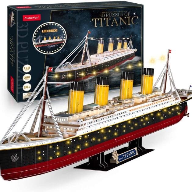 Puzzle 3D Titanic con Led
