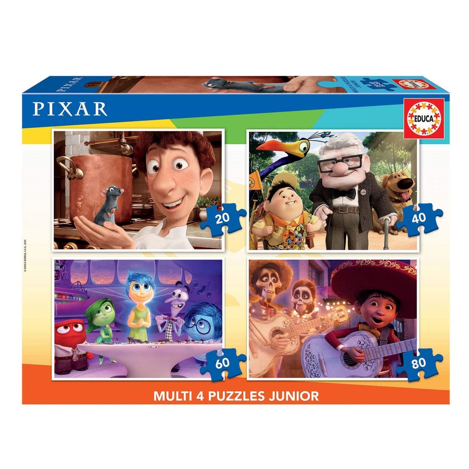Educa Borrás-Multi 4 Puzzles Junior Pixar