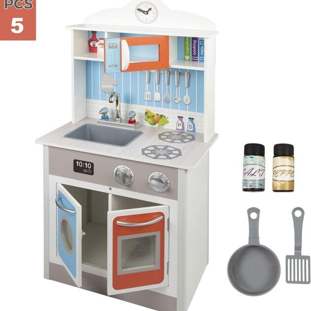 Cocina de Madera con Accesorios Luz y Sonido