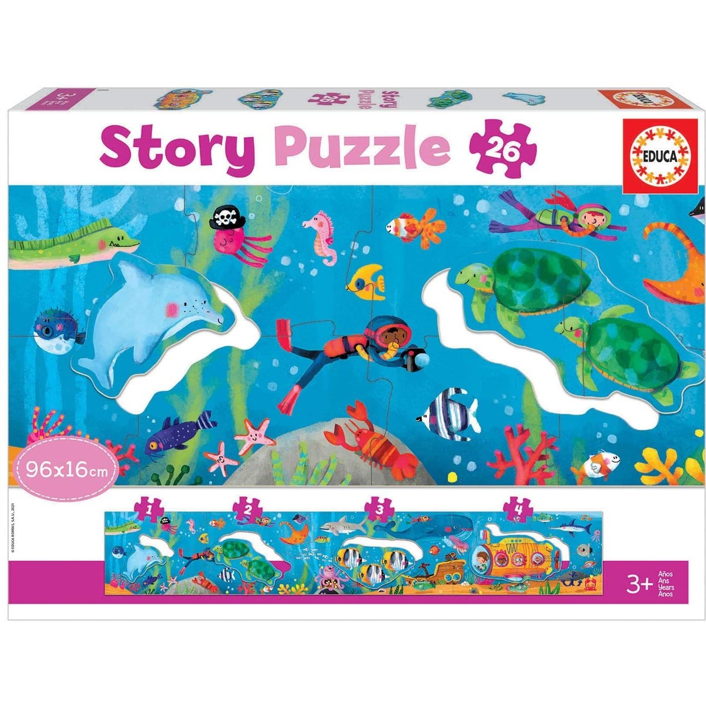 Puzzle Story 26 Piezas Mundo Submarino