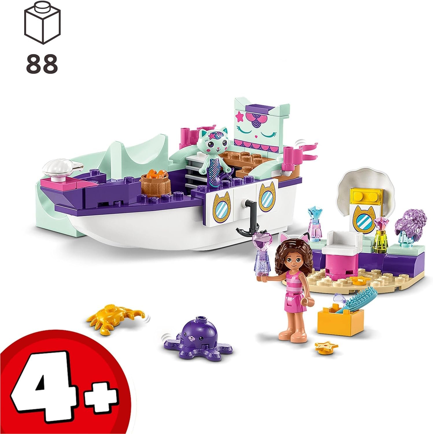 LEGO 10786 Casa de muñecas de Gabby - Barco y SPA de Gabby