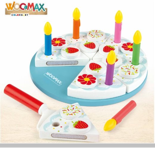 Set Tarta de Cumpleaños Madera 26 Piezas