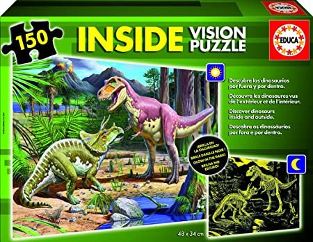 Puzzles Educa - Inside Vision Dinosaurios