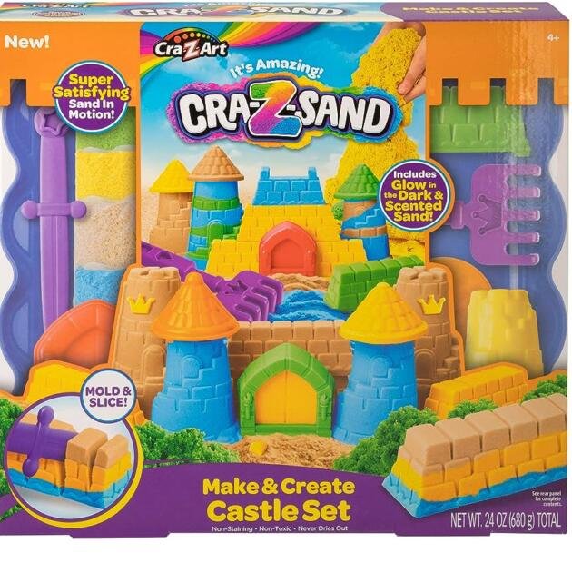 Set castillo de arena mágica para niños que brilla en la oscuridad