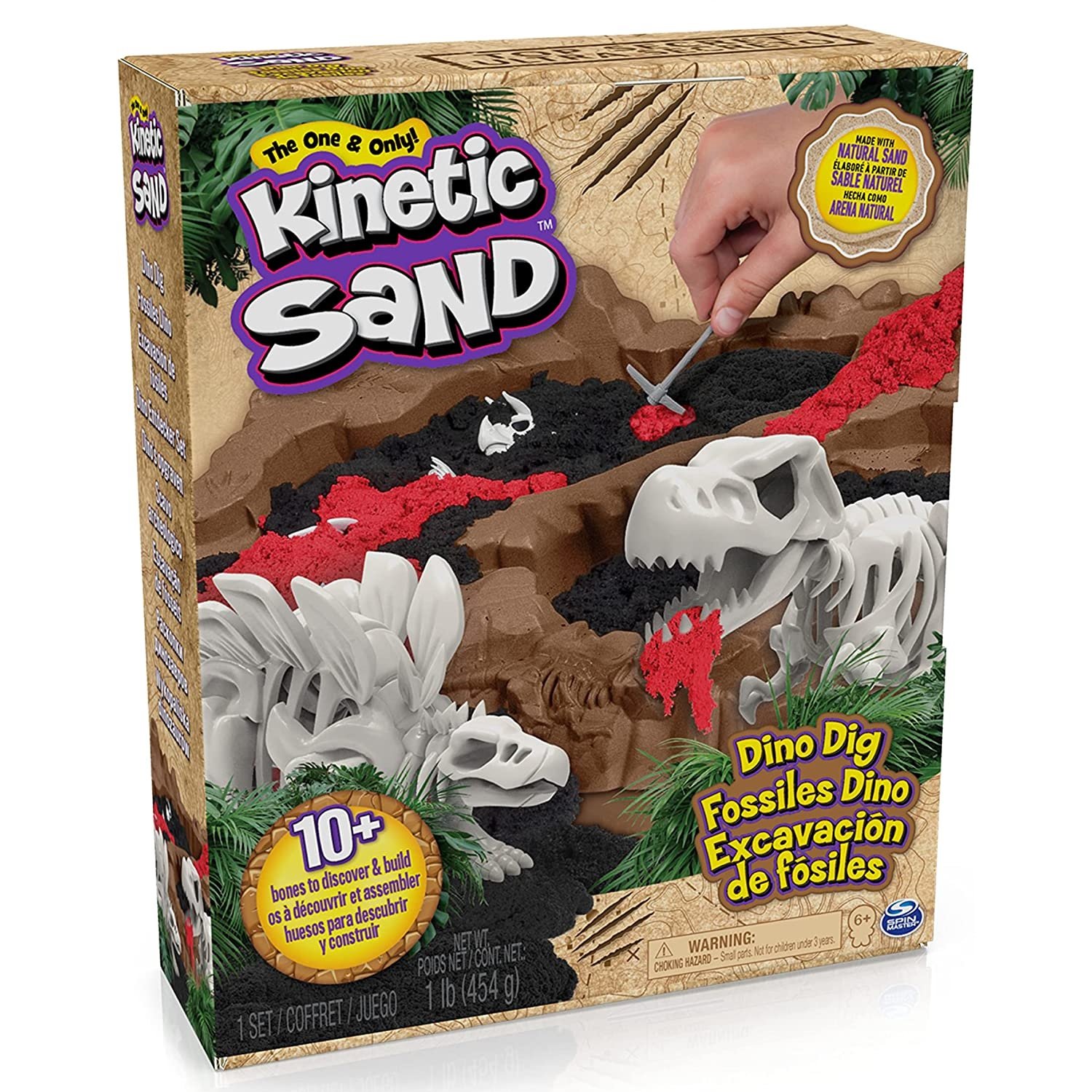 Kinetic Sand - Arena MÁGICA - EXCAVACIÓN DE FÓSILES