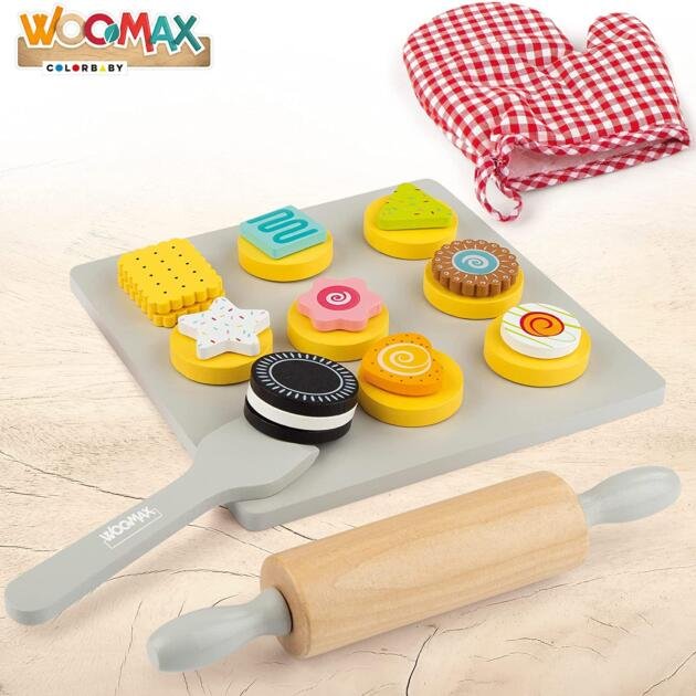 Woomax-Set de Galletas de Madera