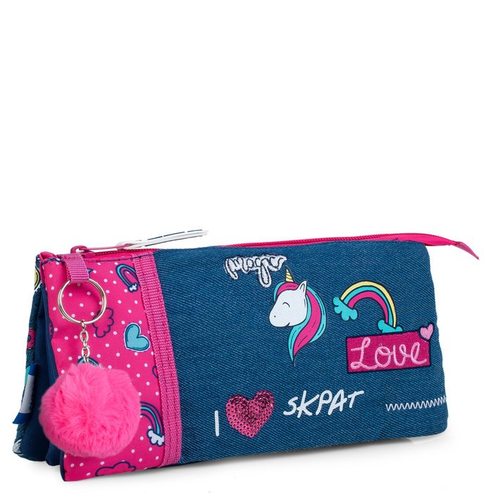 Estuche Triple SKPAT Unicornio Magic