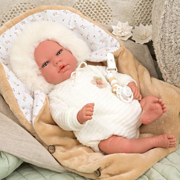 BEBE REBORN ALEJANDRA BEIGE 40CM CON NANA DE ARIAS