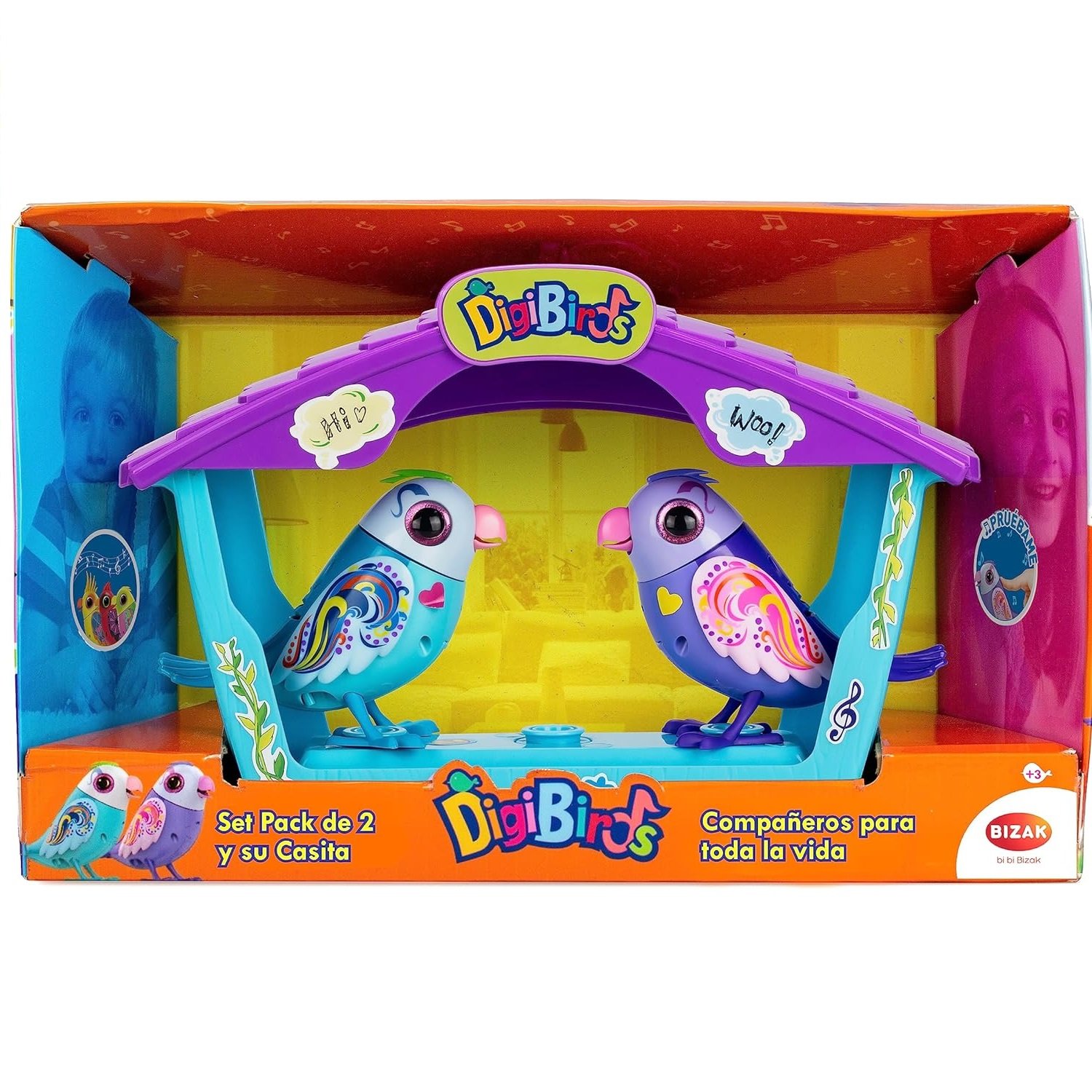 Digibirds - Casita con 2 Pajaritos Exclusivos