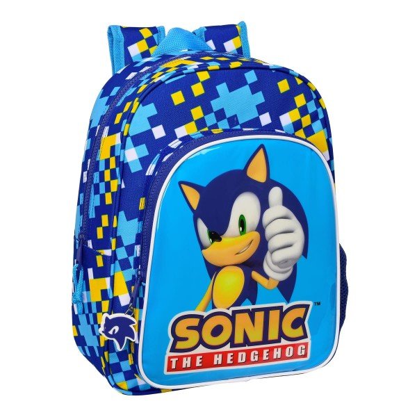 Mochila Escolar SONIC THE HEDGEHOG Speed, Infantil 34 cm. Adaptable