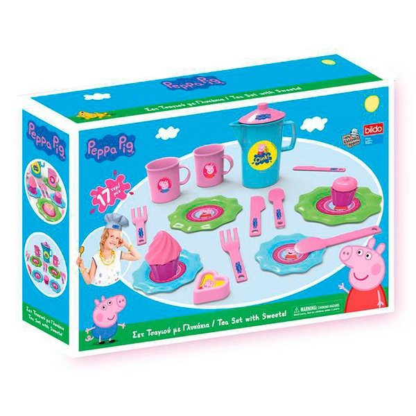 Peppa Pig Conjunto de Te 17 piezas