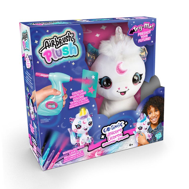 Airbrush Plush Colorea tu Unicornio Cósmico