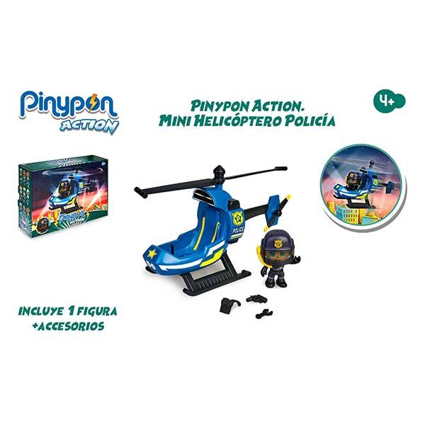Pinypon Action Mini Helicóptero Policía