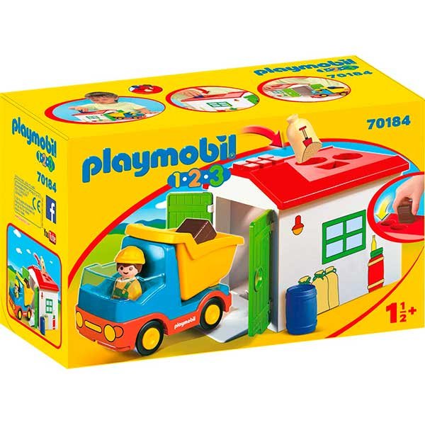 Playmobil 70184 1.2.3 Camión con Garaje