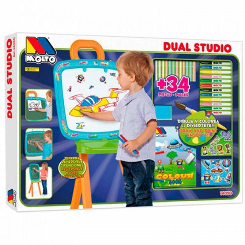 MOLTO Pizarra Dual Studio 34 Piezas