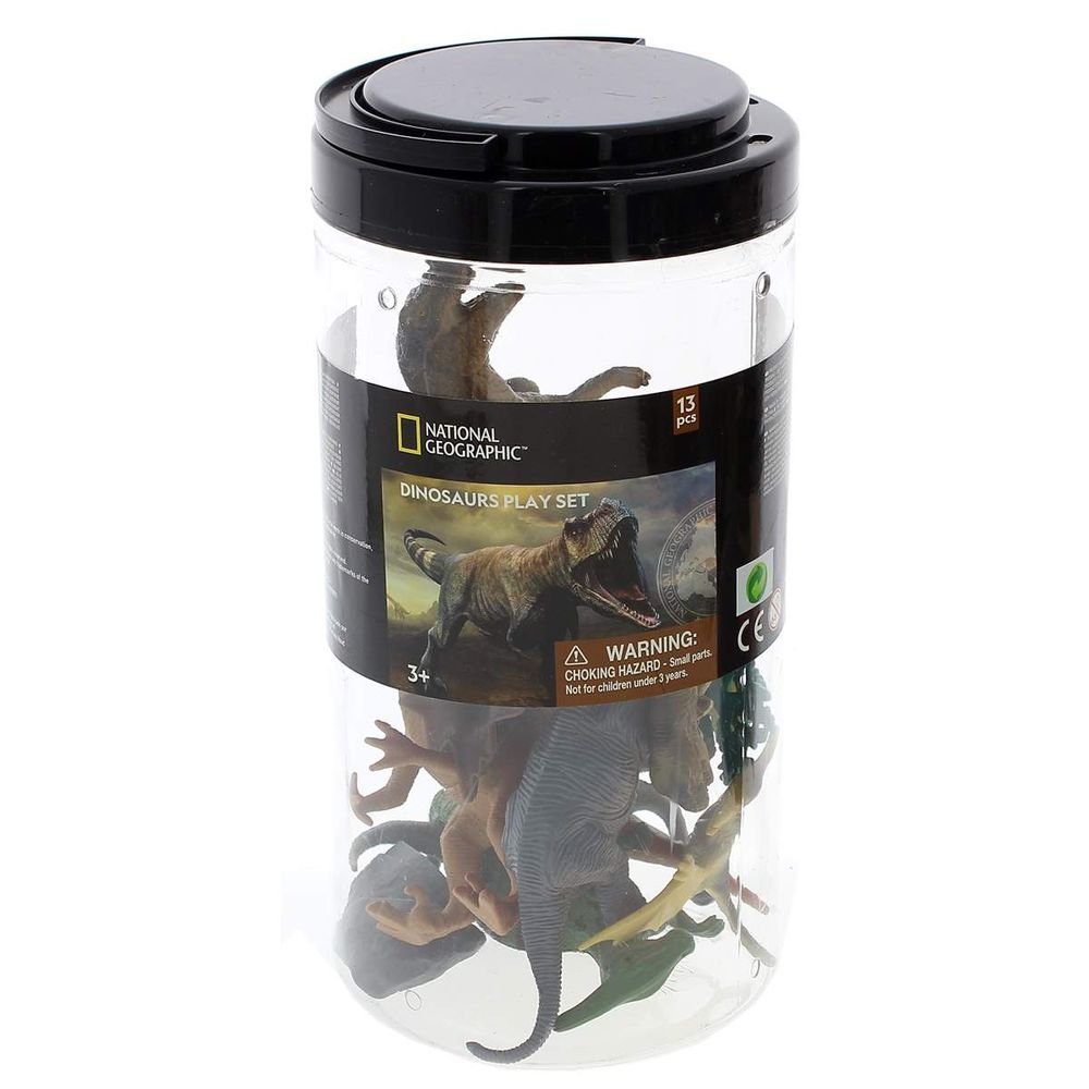 Cubo 13 Piezas Dinosaurios y Accesorios