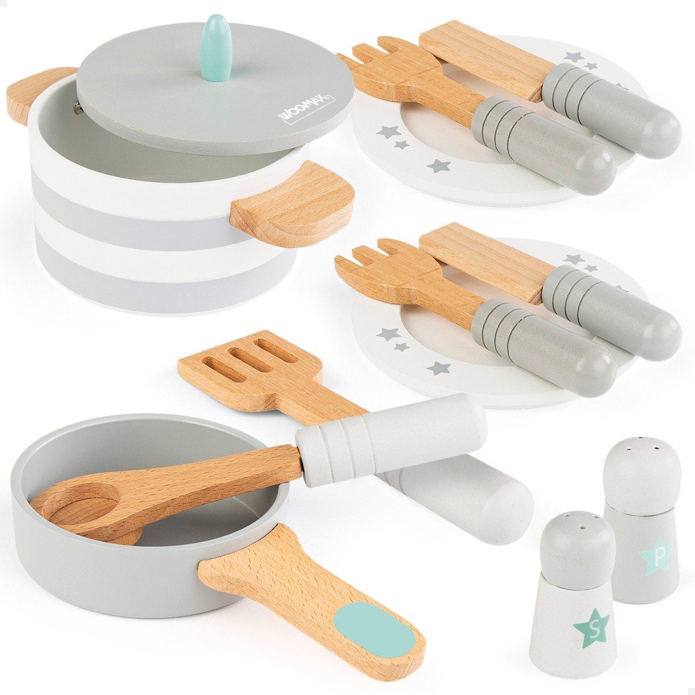 Set de ollas y sartenes Madera