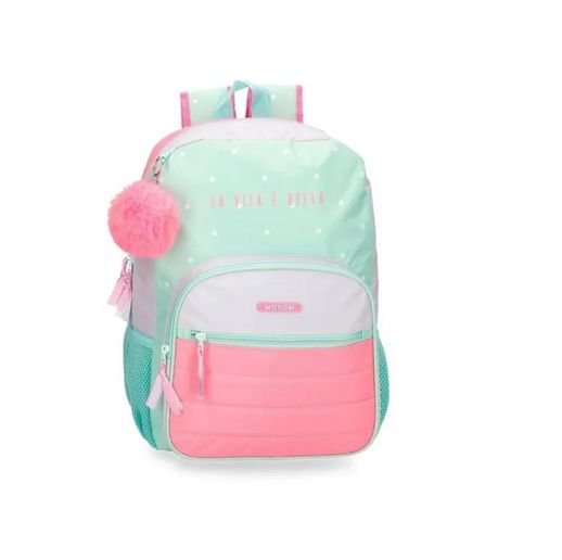 Mochila escolar dos compartimentos adaptable a carro Movom La vita è Bella