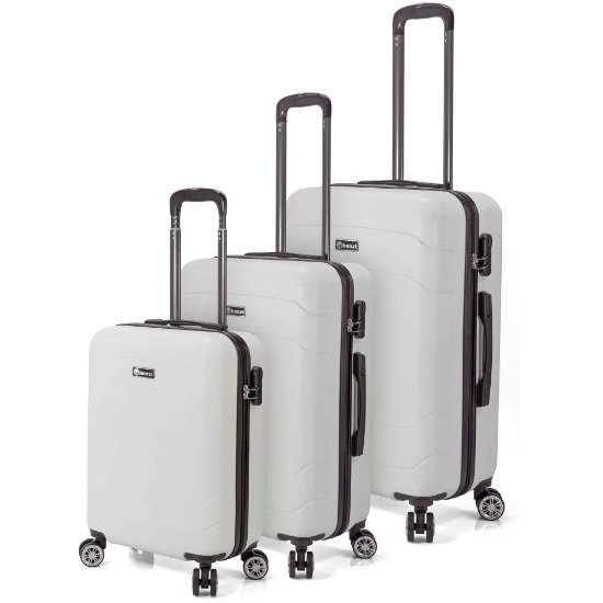 Maleta Cabina Extensible Benzi Blanco